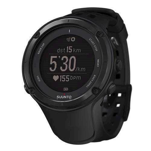 Image of Ambit2 Sort plast med stål krans quartz multifunktion Herre ur fra Suunto, SS019561000